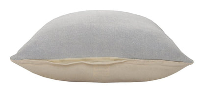 20" Gray Cotton Throw Pillow HomeRoots