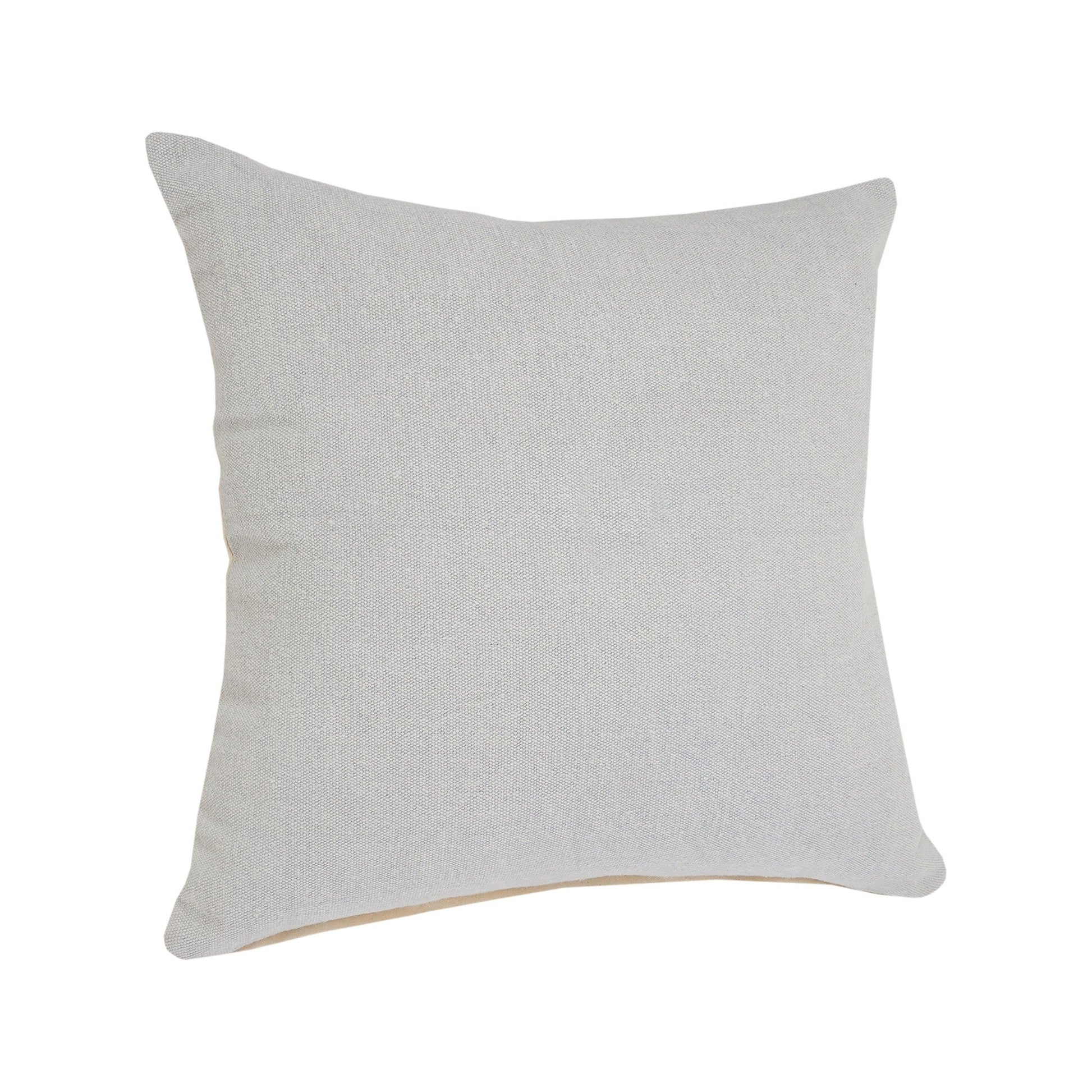 20" X 20" Light Gray And Micro Chip Gray 100% Cotton Zippered Pillow FurniFindUSA