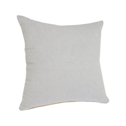 20" X 20" Light Gray And Micro Chip Gray 100% Cotton Zippered Pillow FurniFindUSA