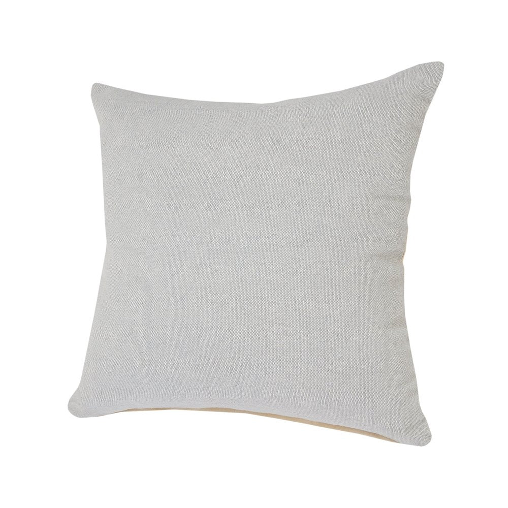 20" Gray Cotton Throw Pillow — view 6