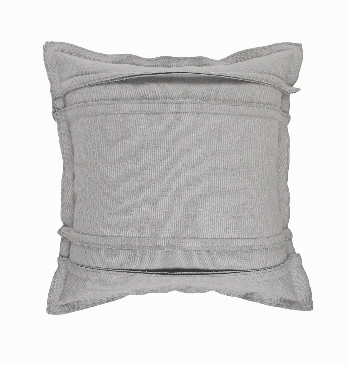 20" X 20" Light Gray Cotton Zippered Pillow FurniFindUSA