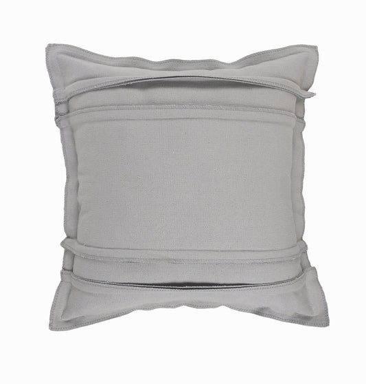 20" X 20" Light Gray Cotton Zippered Pillow FurniFindUSA