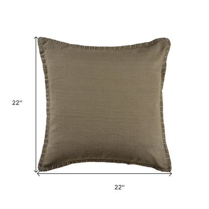 22" X 22" Birch 100% Cotton Zippered Pillow FurniFindUSA