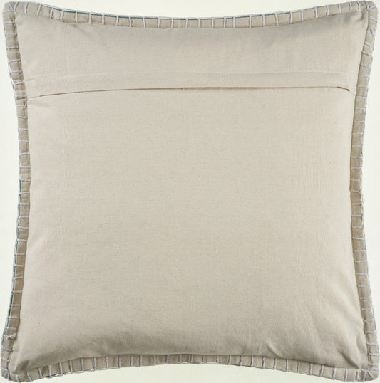 24" X 24" Teal 100% Cotton Zippered Pillow FurniFindUSA