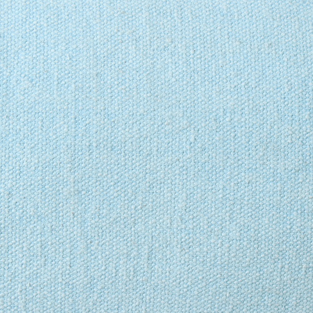 20" X 20" Light Blue 100% Cotton Zippered Pillow — view 2
