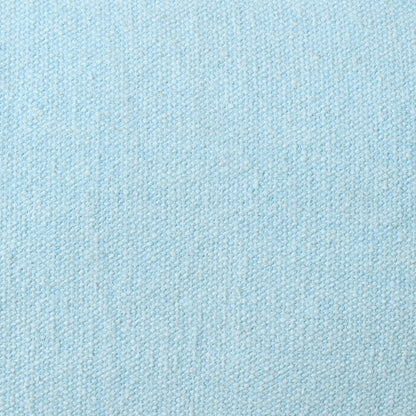 20" X 20" Light Blue 100% Cotton Zippered Pillow HomeRoots