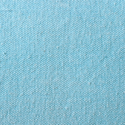 20" X 20" Bright Blue 100% Cotton Zippered Pillow HomeRoots