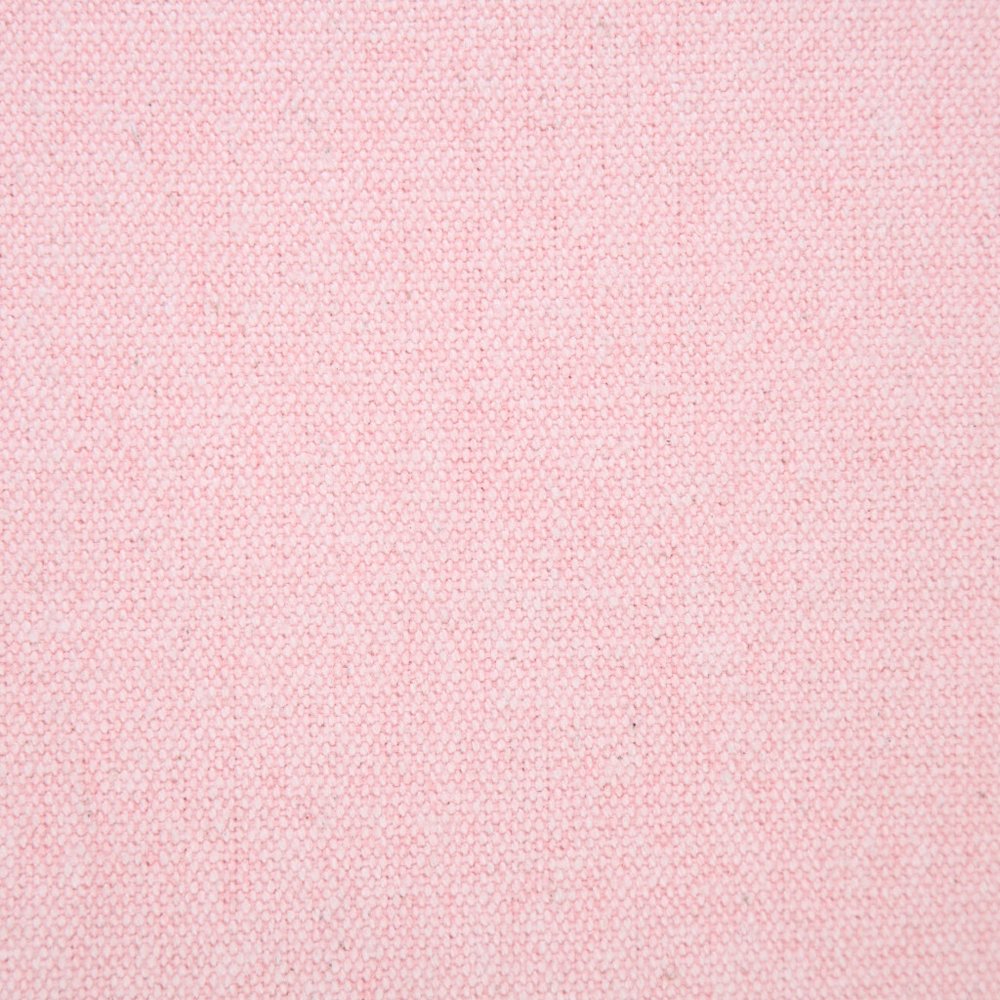 20" Light Pink Cotton Throw Pillow With Embroidered Edges — view 2
