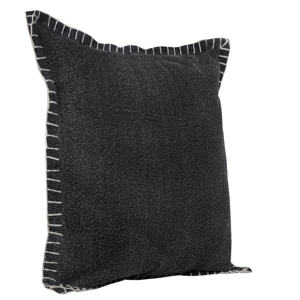 20" Jet Cotton Throw Pillow — view 4