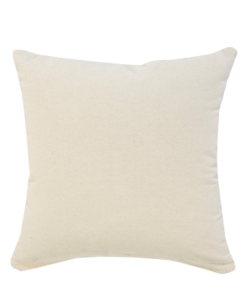 20" X 20" Black And Cream 100% Cotton Striped Zippered Pillow HomeRoots
