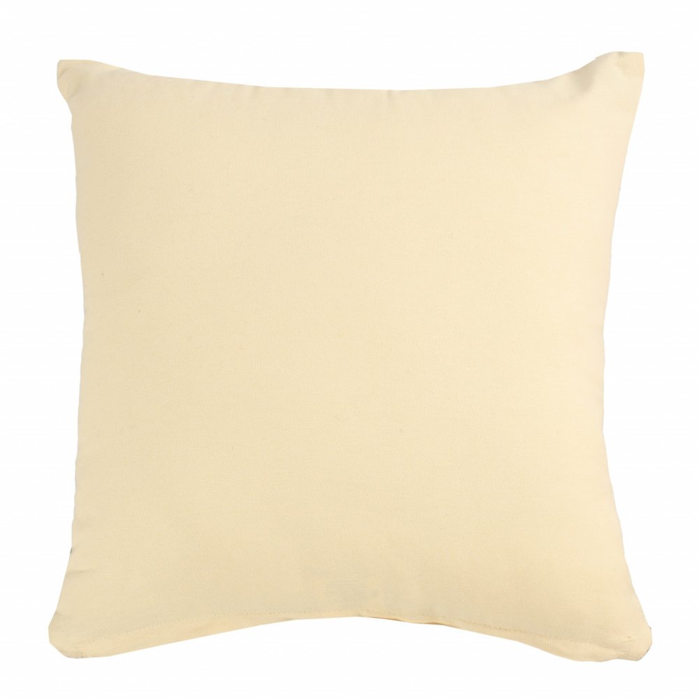 20" X 20" Gray 100% Cotton Zippered Pillow — view 5