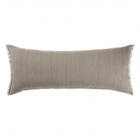 14" X 36" Tan Linen Zippered Pillow FurniFindUSA