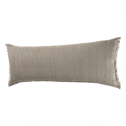 14" X 36" Tan Linen Zippered Pillow FurniFindUSA