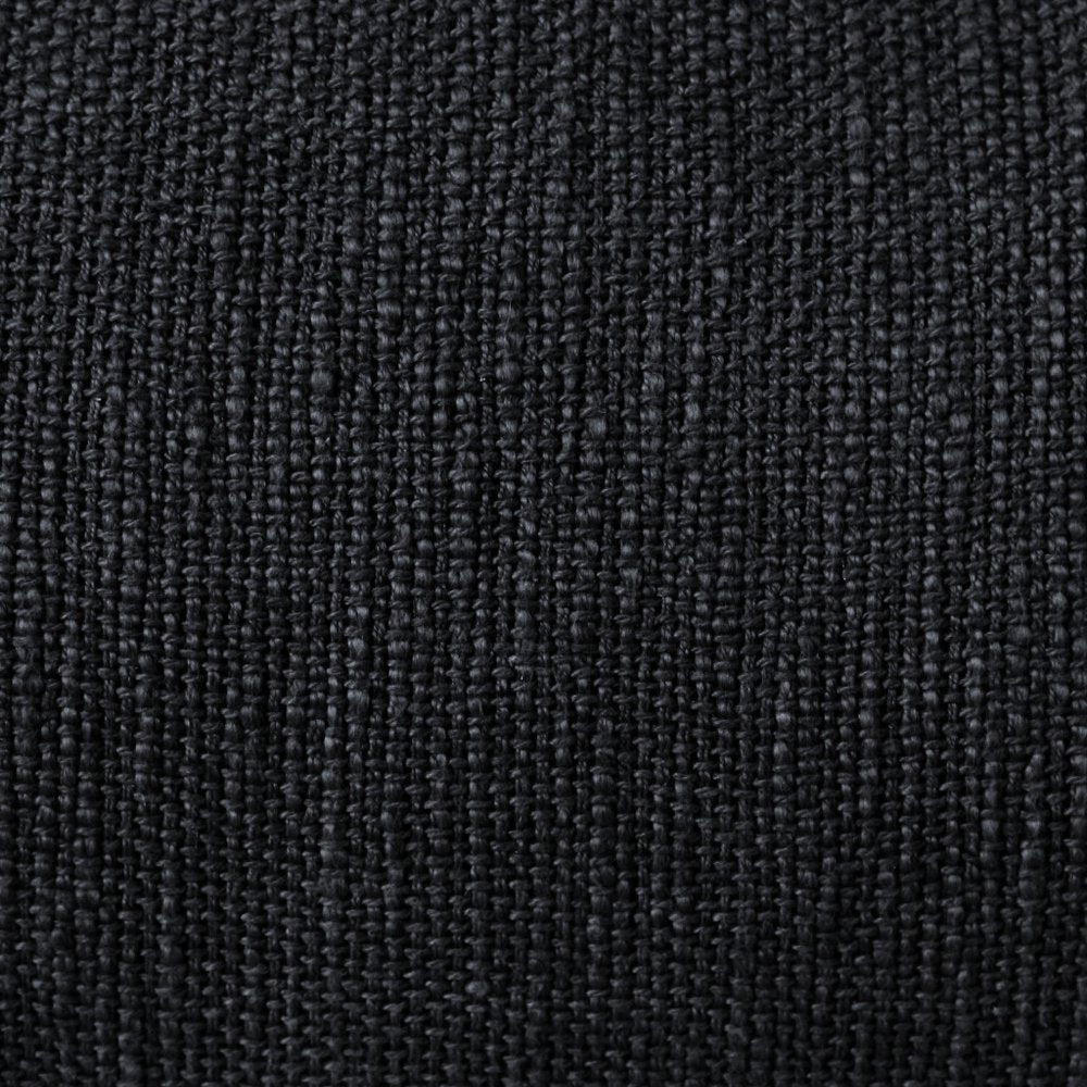 14" X 36" Jet Black 100% Cotton Zippered Pillow HomeRoots