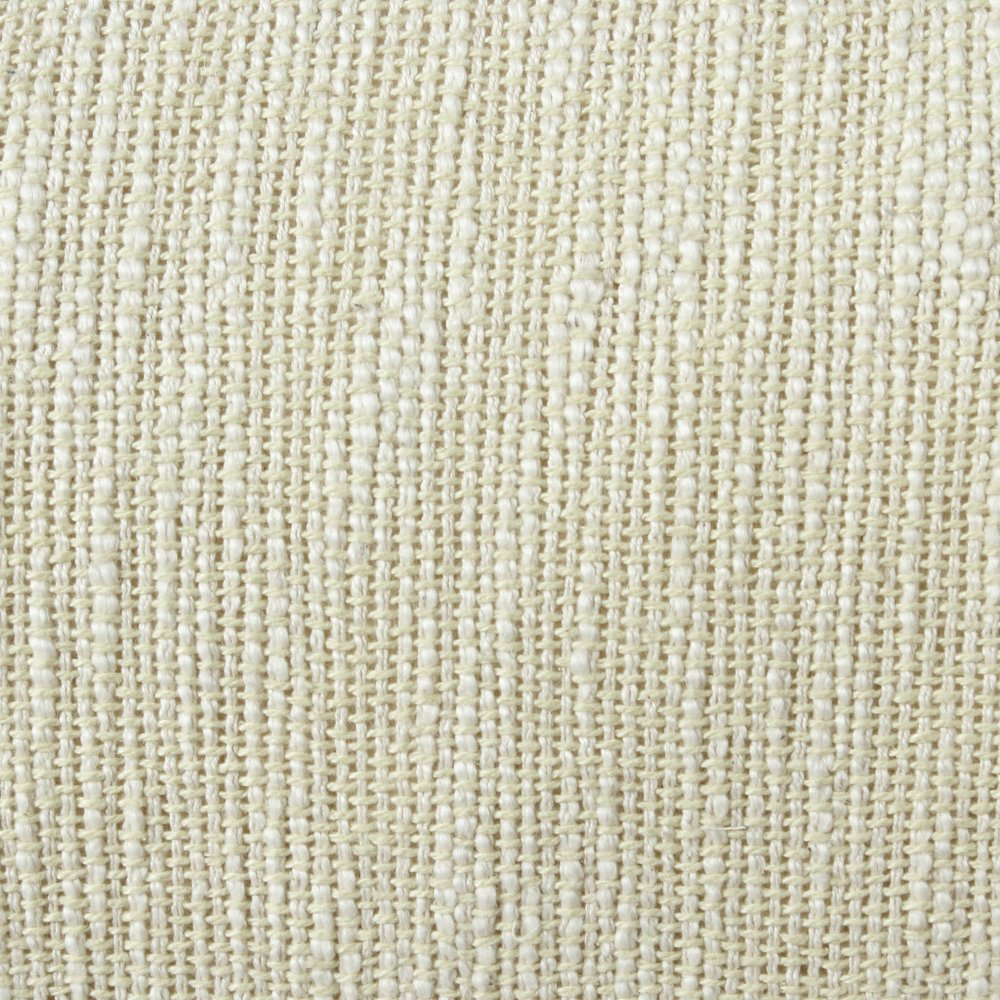 14" X 36" Light Yellow And White 100% Cotton Geometric Zippered Pillow — view 2