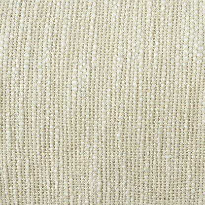 14" X 36" Light Yellow And White 100% Cotton Geometric Zippered Pillow