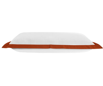 14" X 36" White And Red 100% Cotton Geometric Zippered Pillow HomeRoots