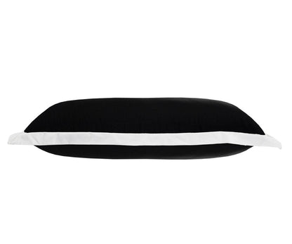14" X 36" Black And White 100% Cotton Geometric Zippered Pillow HomeRoots