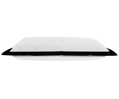 14" X 36" Black And White Cotton Color Block Throw Pillow HomeRoots