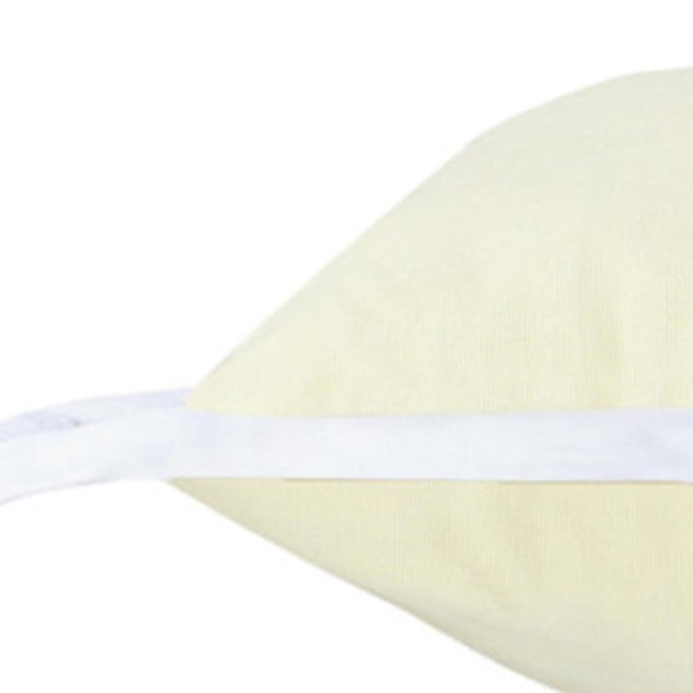 14" X 36" Light Yellow And White 100% Cotton Geometric Zippered Pillow HomeRoots