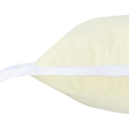 14" X 36" Light Yellow And White 100% Cotton Geometric Zippered Pillow HomeRoots