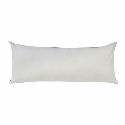 14" X 36" Black And White Cotton Medallion Throw Pillow HomeRoots
