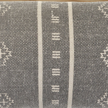 14" X 36" Gray Throw Pillow HomeRoots