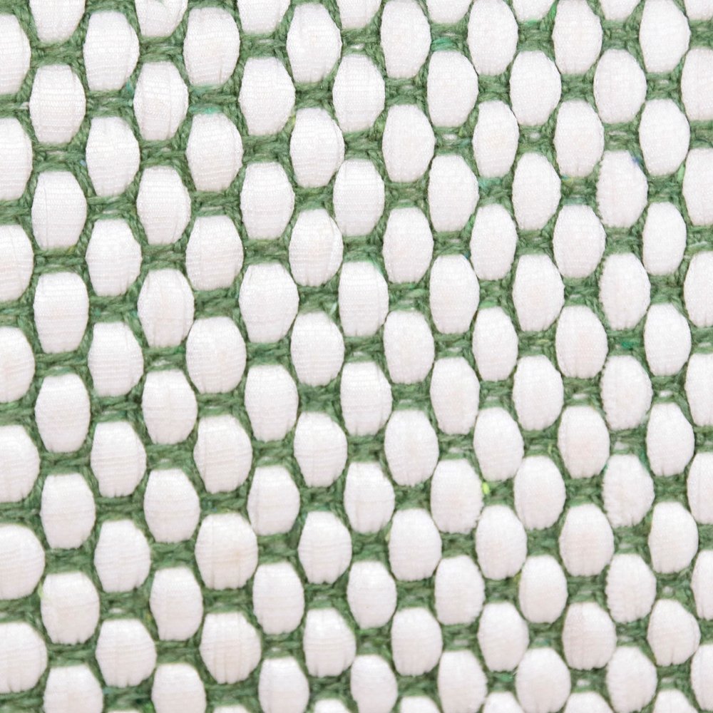 14" X 36" Green And White 100% Cotton Geometric Zippered Pillow HomeRoots