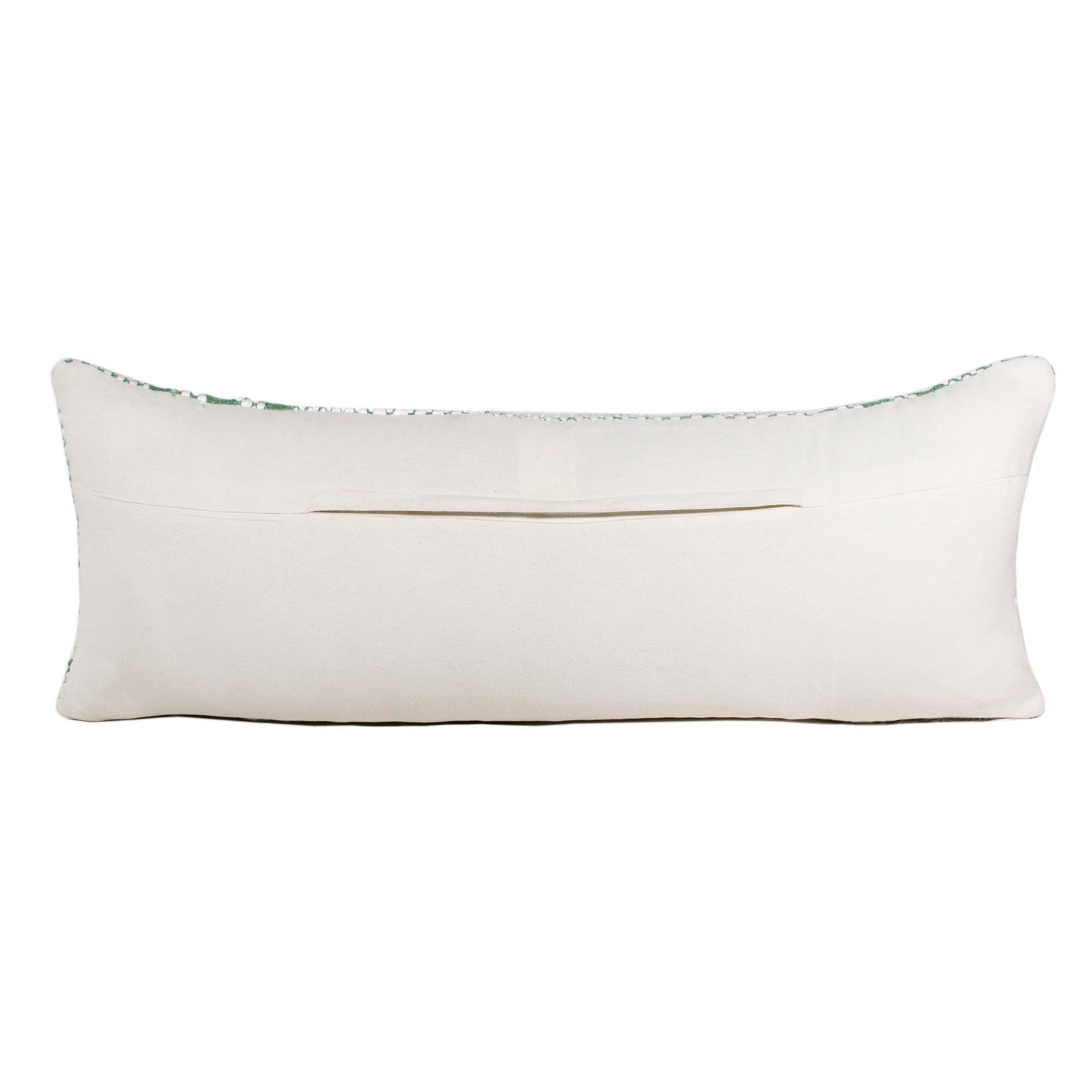 14" X 36" Deep Navy And White 100% Cotton Geometric Zippered Pillow FurniFindUSA