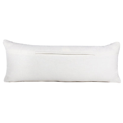 14" X 36" Black And White 100% Cotton Geometric Zippered Pillow HomeRoots