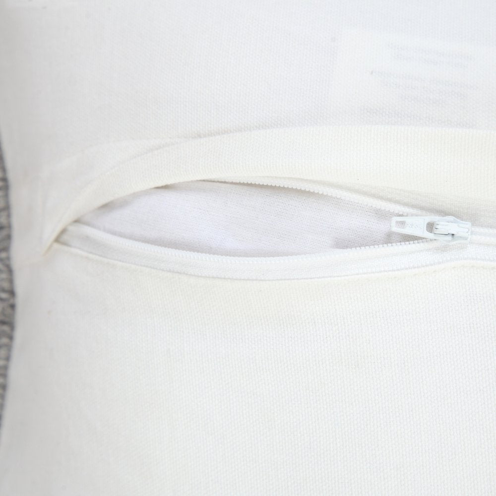 14" X 36" Light Gray Stonewashed Cotton Throw Pillow With Fringe HomeRoots