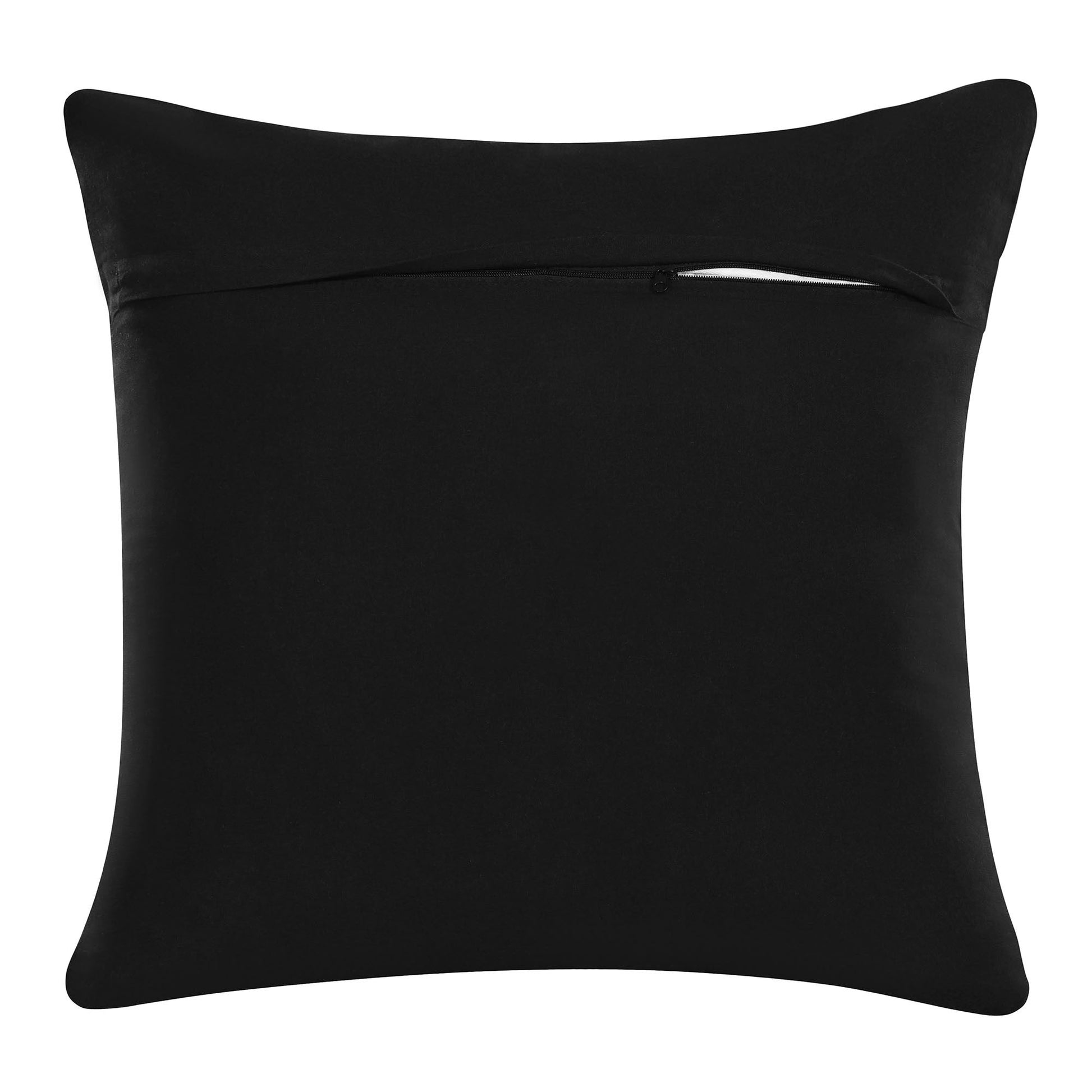 20" X 20" Black And White Forest Animals Polyester Animal Print Zippered Pillow FurniFindUSA
