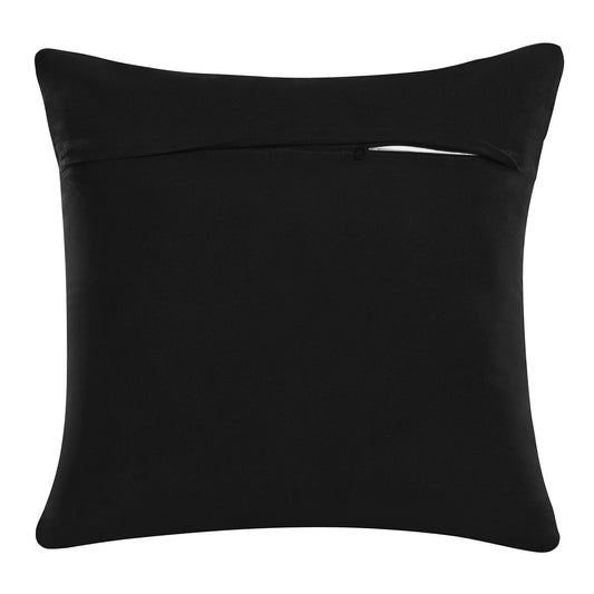 20" X 20" Black And White Forest Animals Polyester Animal Print Zippered Pillow FurniFindUSA
