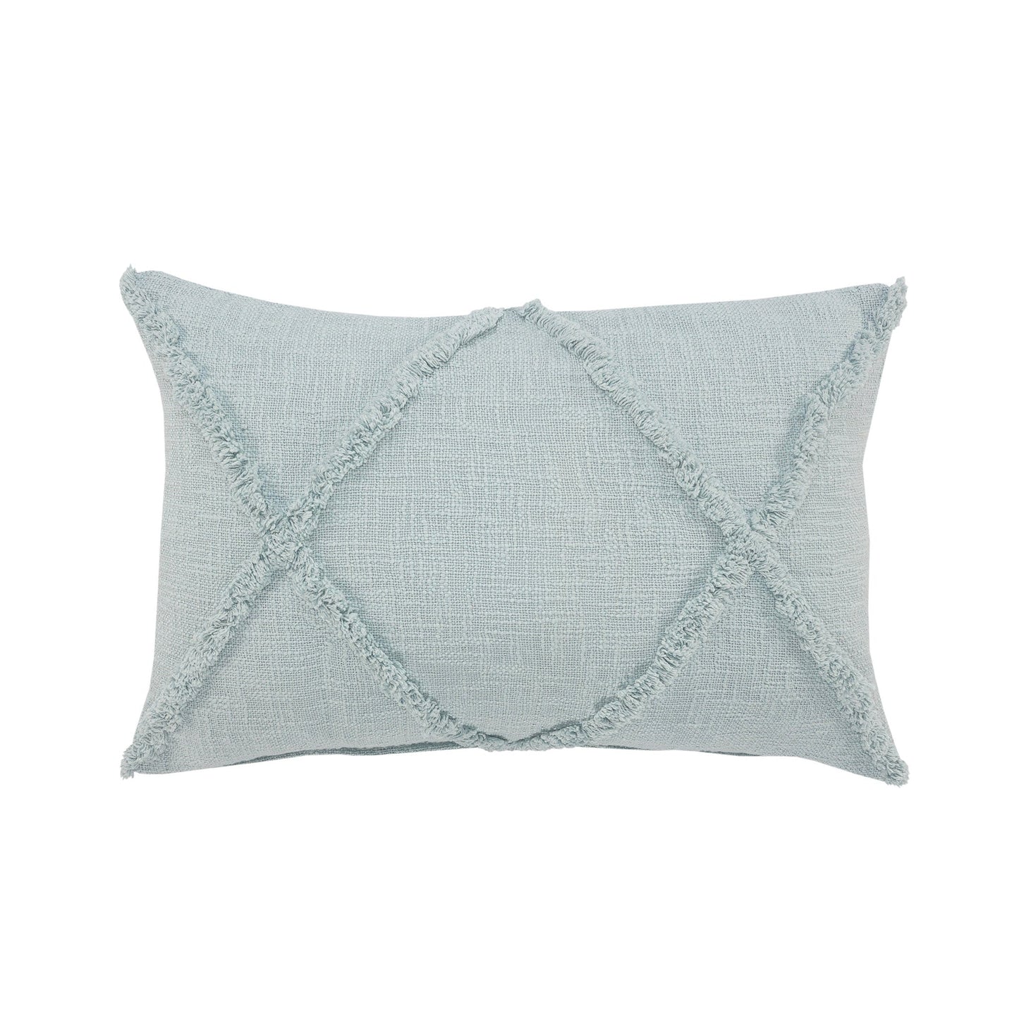 16" X 24" Palladian Blue 100% Cotton Zippered Pillow FurniFindUSA