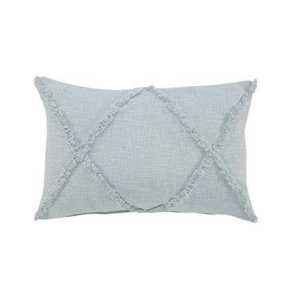 16" X 24" Palladian Blue 100% Cotton Zippered Pillow FurniFindUSA