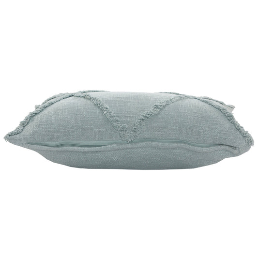 16" X 24" Palladian Blue 100% Cotton Zippered Pillow FurniFindUSA