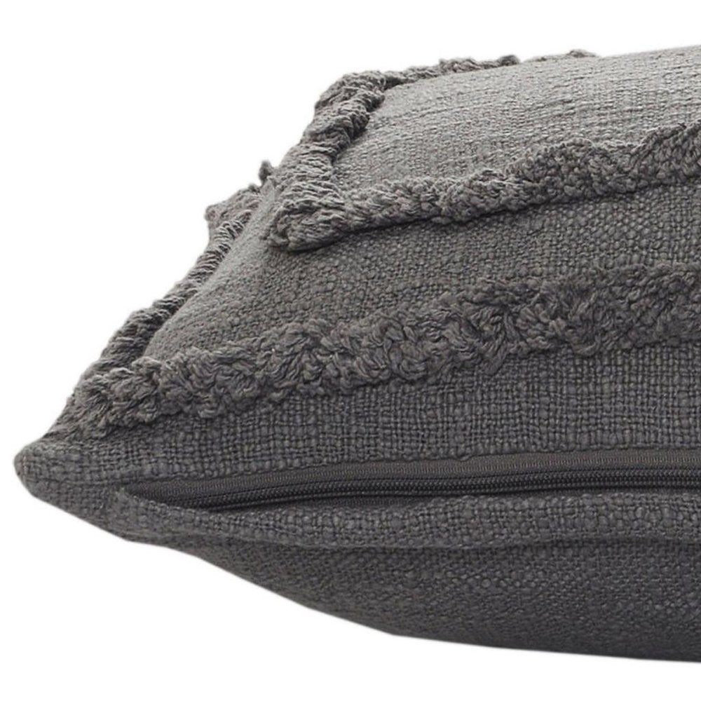 16" X 24" Gray Throw Pillow — view 9