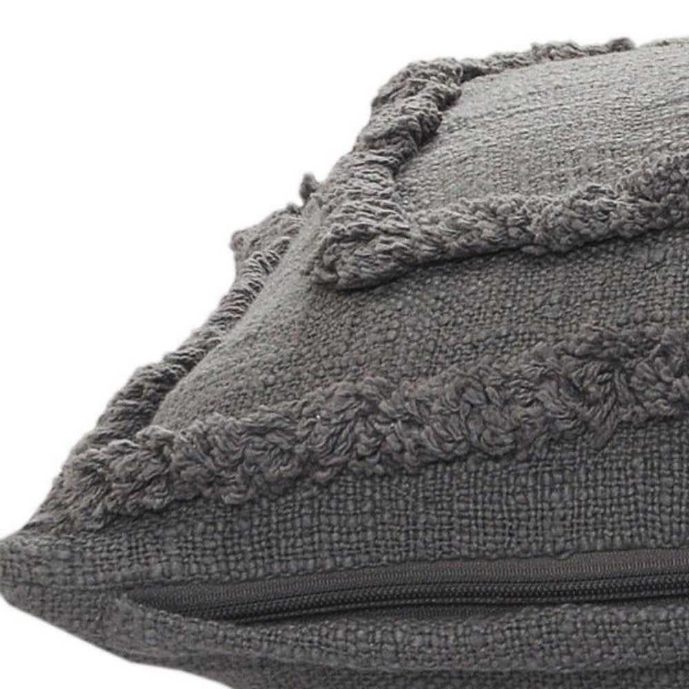 16" X 24" Gray Throw Pillow HomeRoots