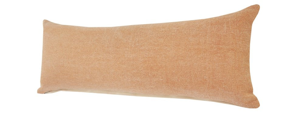 14" X 36" Orange 100% Cotton Zippered Pillow — view 6