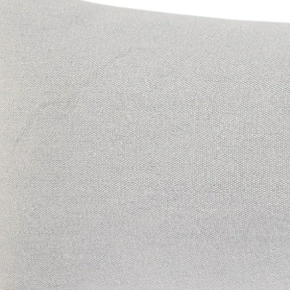 14" X 36" Light Gray Cotton Throw Pillow — view 9