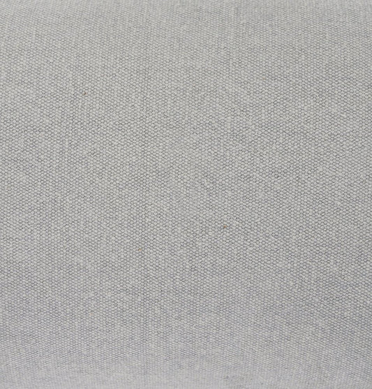 14" X 36" Light Gray Cotton Throw Pillow