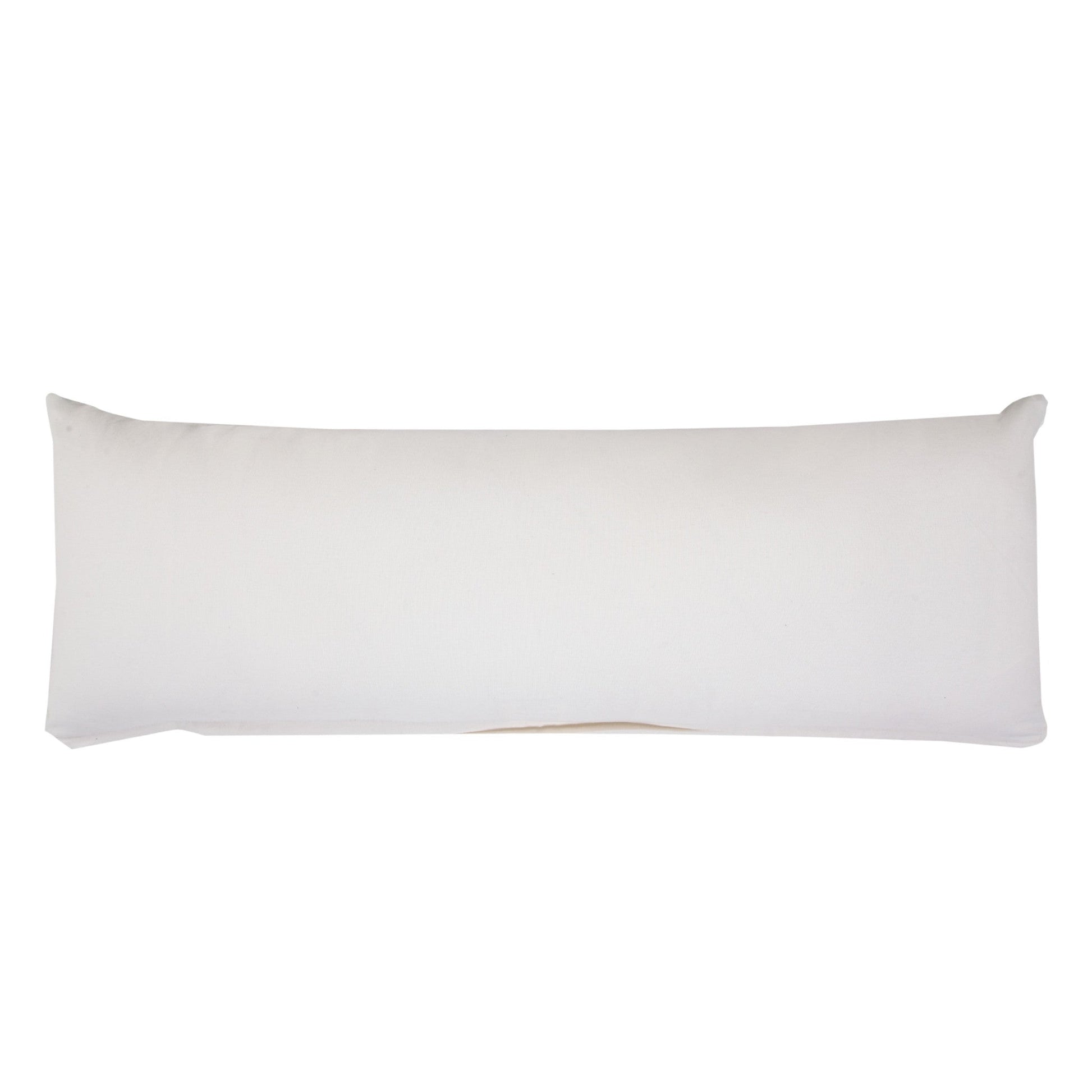 14" X 36" Navy And White 100% Cotton Geometric Zippered Pillow FurniFindUSA