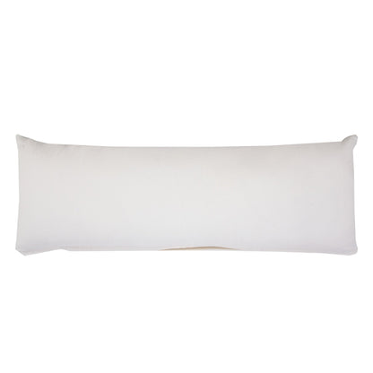14" X 36" Navy And White 100% Cotton Geometric Zippered Pillow FurniFindUSA