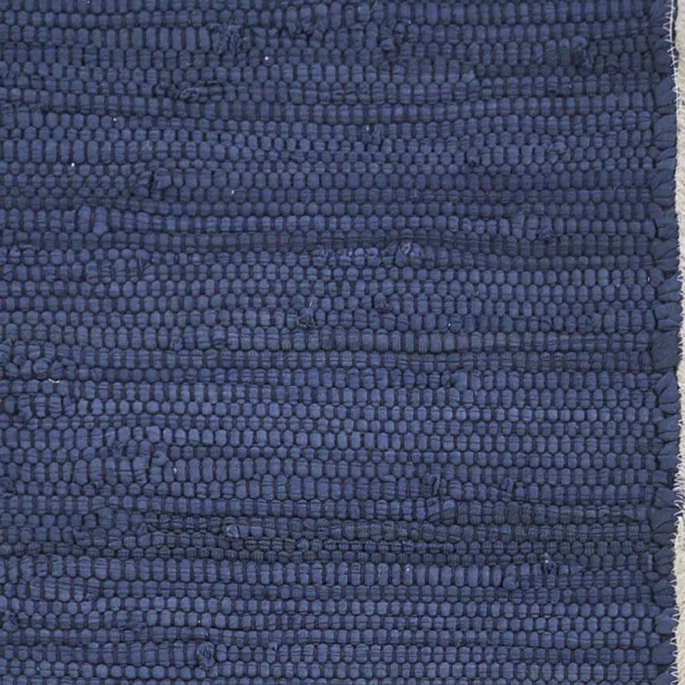 19" Set of Four Turquoise and Natural Solid With Border Cotton Placemats HomeRoots