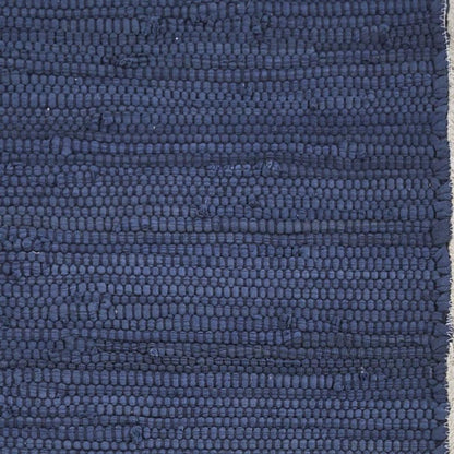 19" Set of Four Turquoise and Natural Solid With Border Cotton Placemats HomeRoots