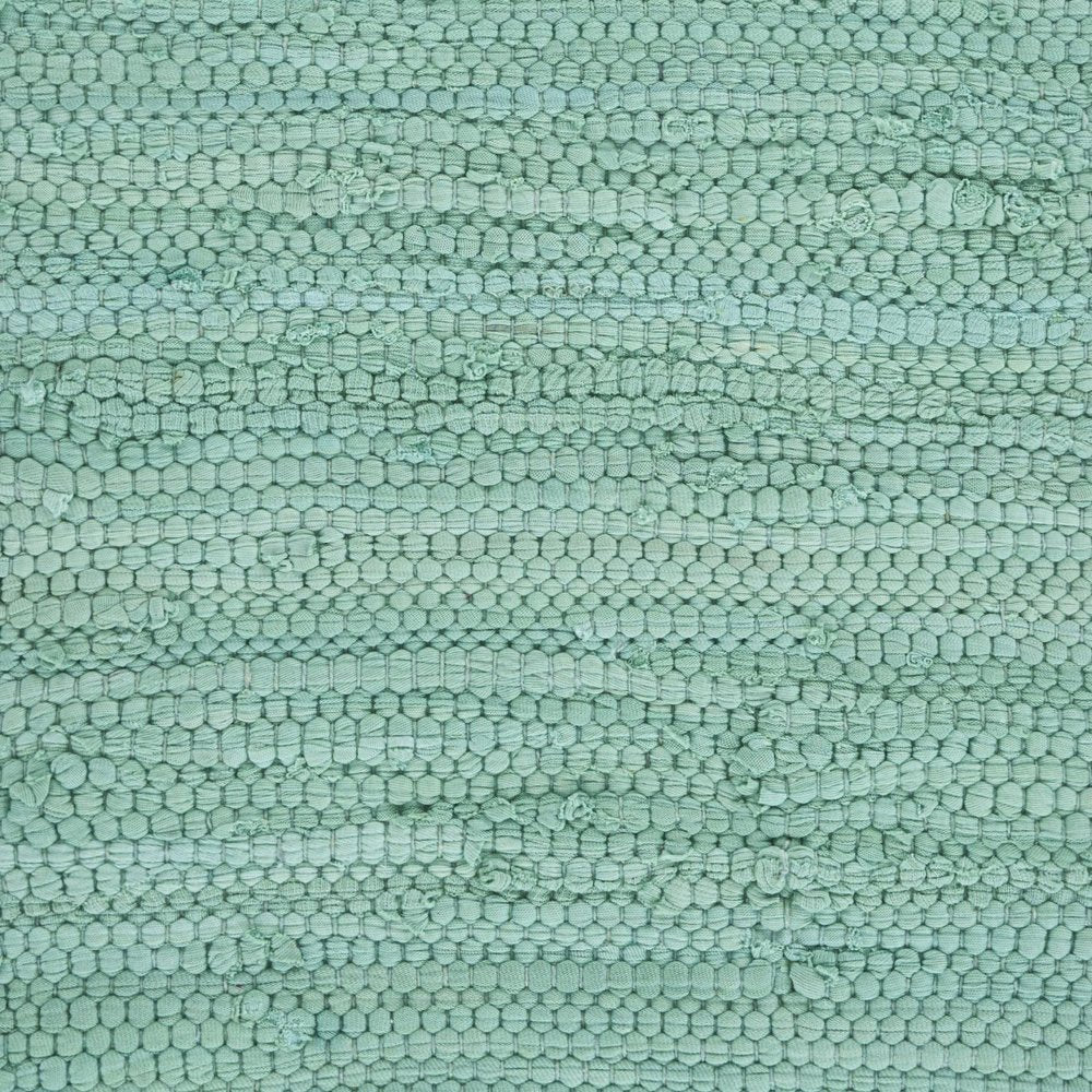 19" Set of Four Turquoise and Natural Solid With Border Cotton Placemats HomeRoots
