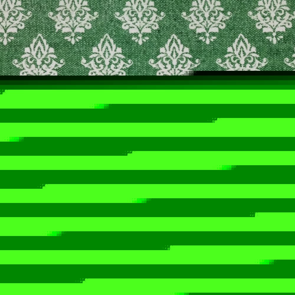 19" Set of Four Green And Cream Geometric Medallion Cotton Placemats HomeRoots
