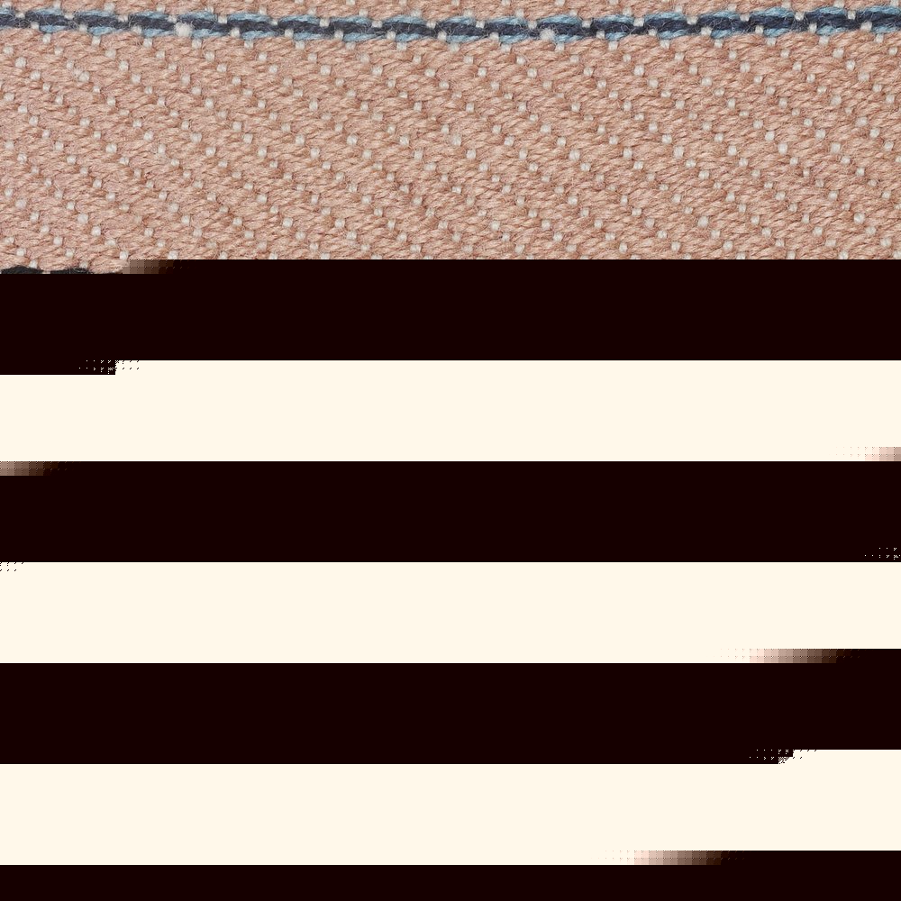 20" White Polyester Striped Indoor Outdoor Pouf Ottoman HomeRoots