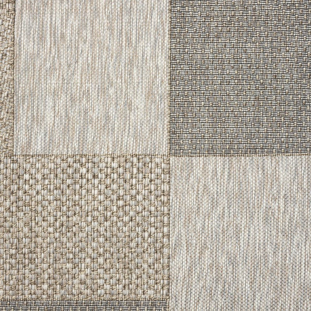 5' X 7' Gray Geometric Handmade Indoor Outdoor Area Rug — view 5