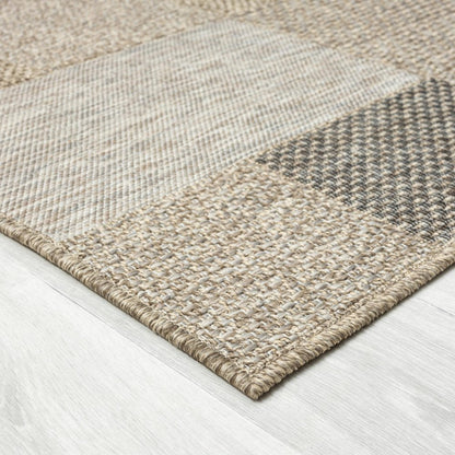 5' X 7' Gray Geometric Handmade Indoor Outdoor Area Rug HomeRoots